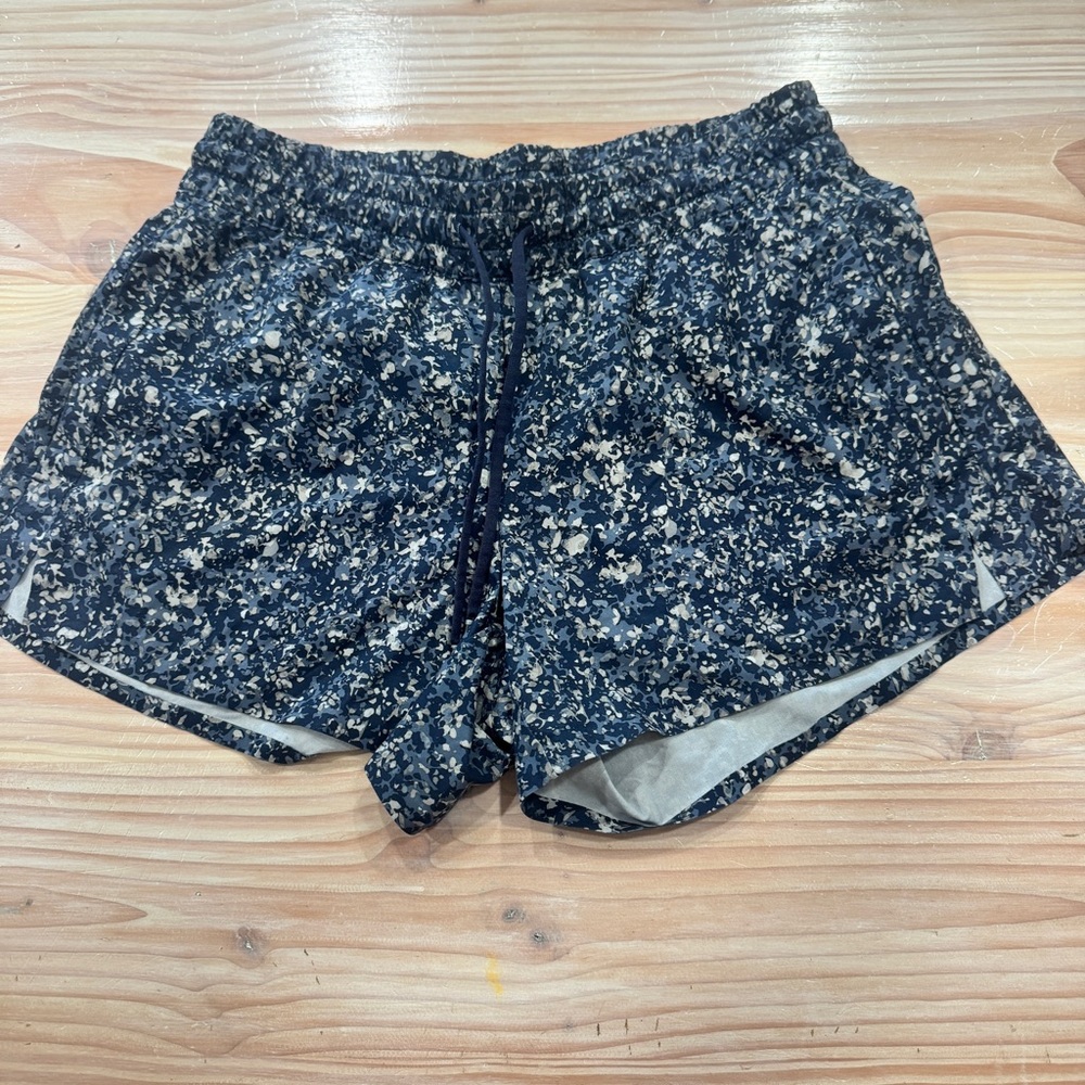 Athleta Navy and White Athletic Shorts
